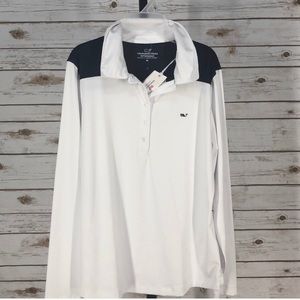 Vineyard Vines Womens Long Sleeve Performance Polo